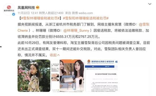 明星网红偷税例子大全集,案例大盘点与警示反思
